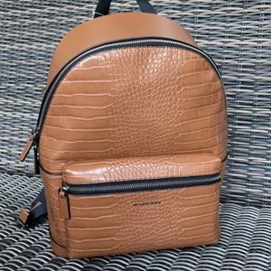 Michael Kors Backpack - Tan/Crocodile Leather Design